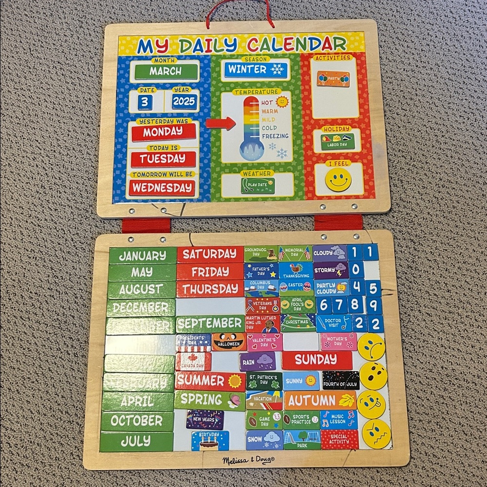 Melissa & Doug My Magnetic Daily Calendar